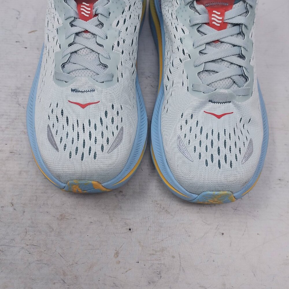 HOKA ONE ONE Blue Yellow Mens Kawana Sneaker - Picture 9 of 10